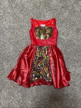 Rainbow Sequin Panel Girls' Costume Dress